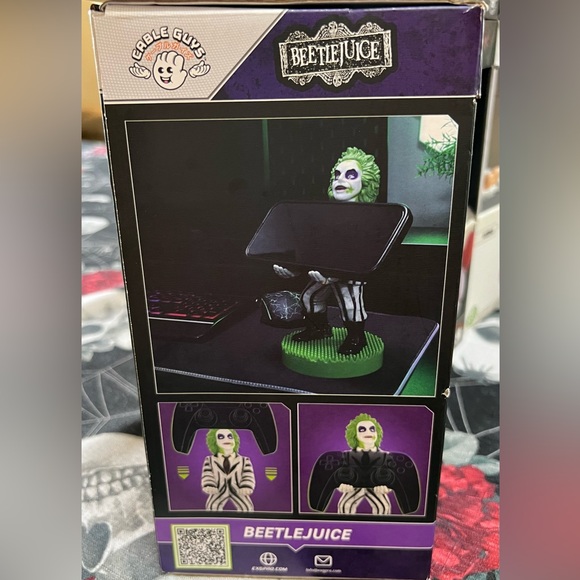 EXGPRO CHOOSE ONE: BEETLEJUICE JOKER BATMAN SALLY PHONE CONTROLLER HOLDER NIB - Picture 8 of 15
